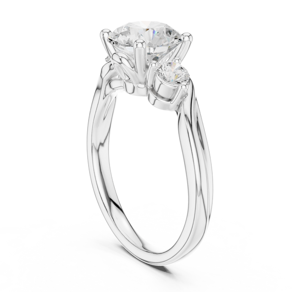Desert Mist Lab Grown Diamond Halo Bridal Ring