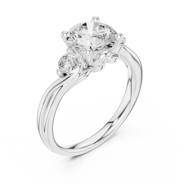 Desert Mist Lab Grown Diamond Halo Bridal Ring