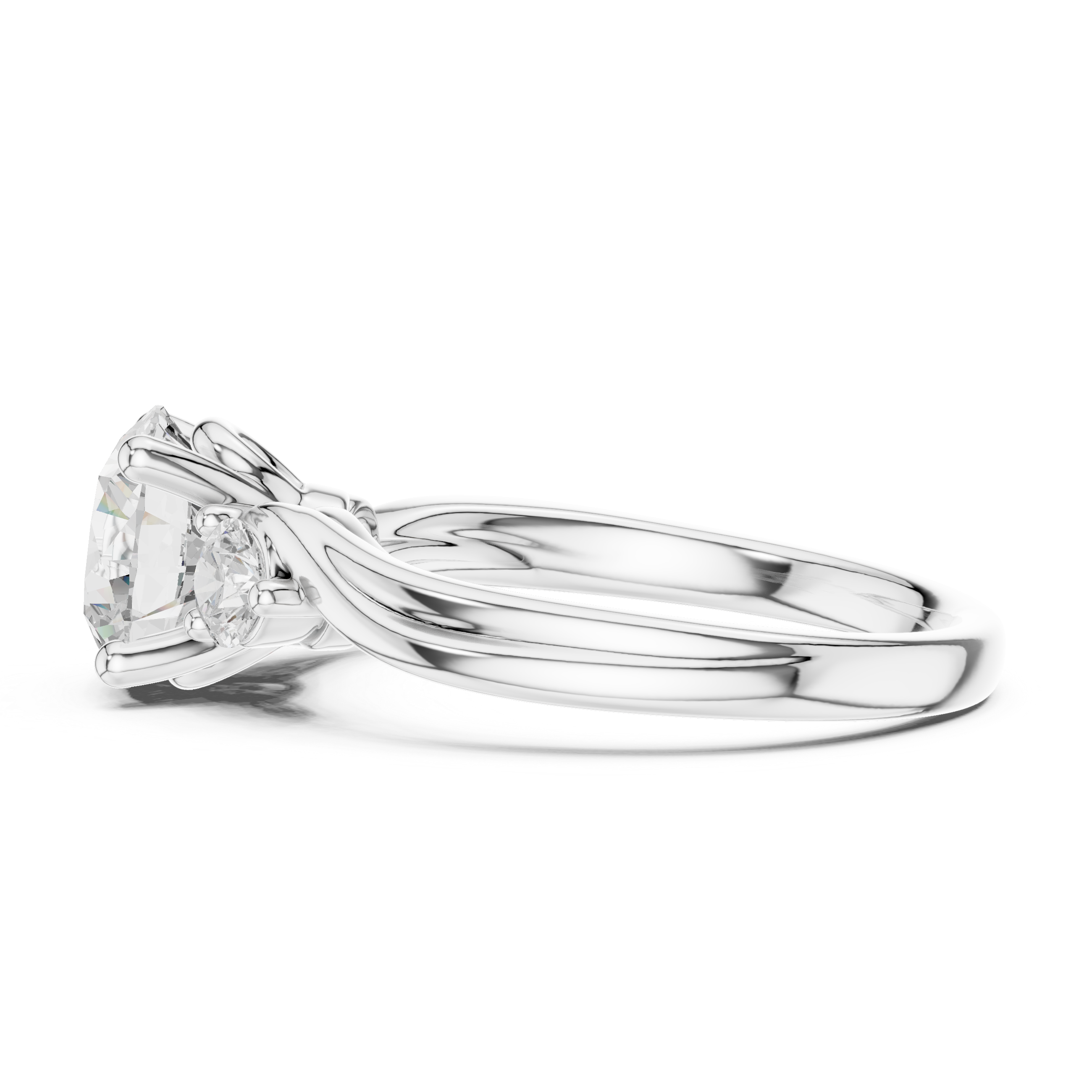 Desert Mist Lab Grown Diamond Halo Bridal Ring