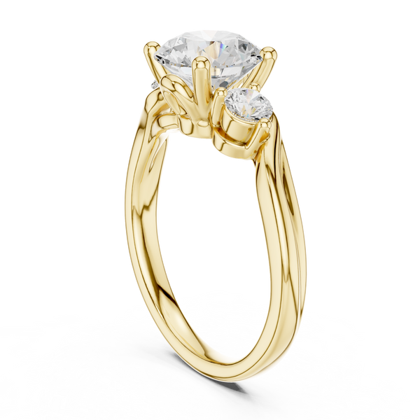 Desert Mist Lab Grown Diamond Halo Bridal Ring