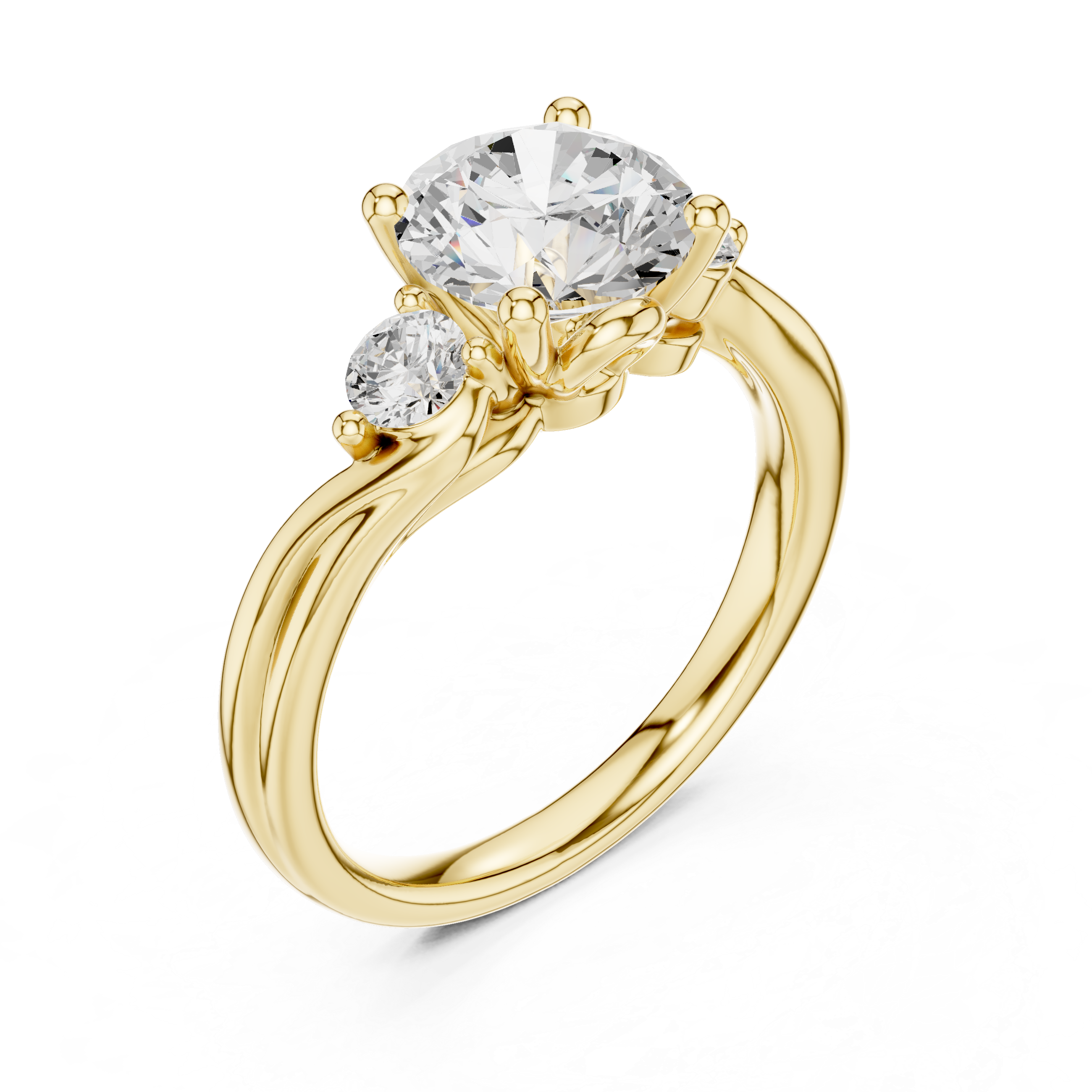 Desert Mist Lab Grown Diamond Halo Bridal Ring