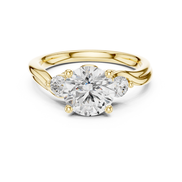 Desert Mist Lab Grown Diamond Halo Bridal Ring