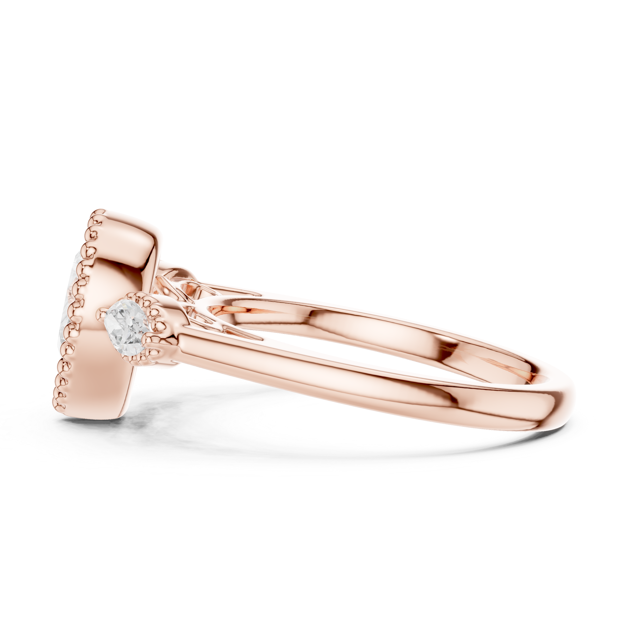 Willow Branch Lab Grown Diamond Botanical Halo Ring
