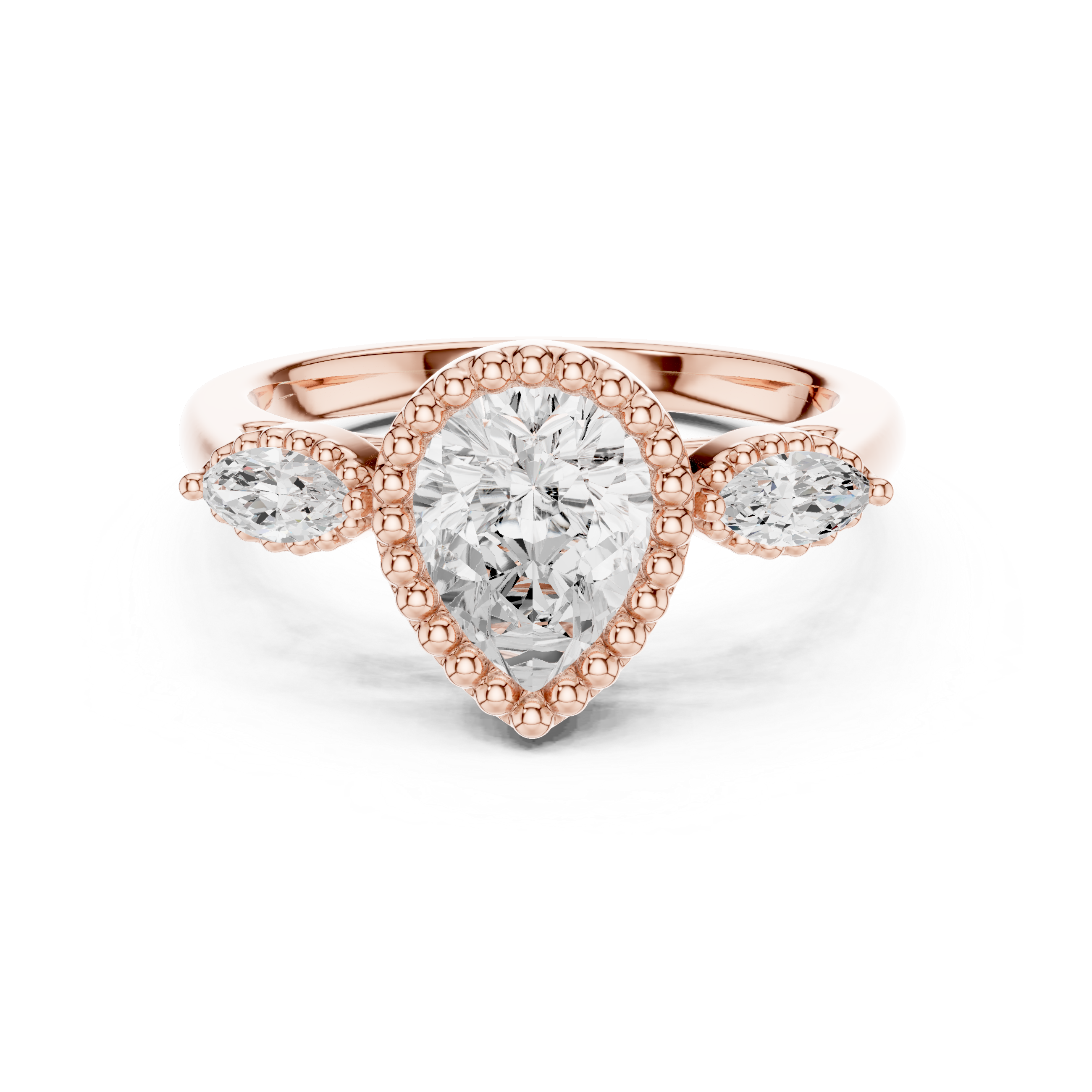 Willow Branch Lab Grown Diamond Botanical Halo Ring