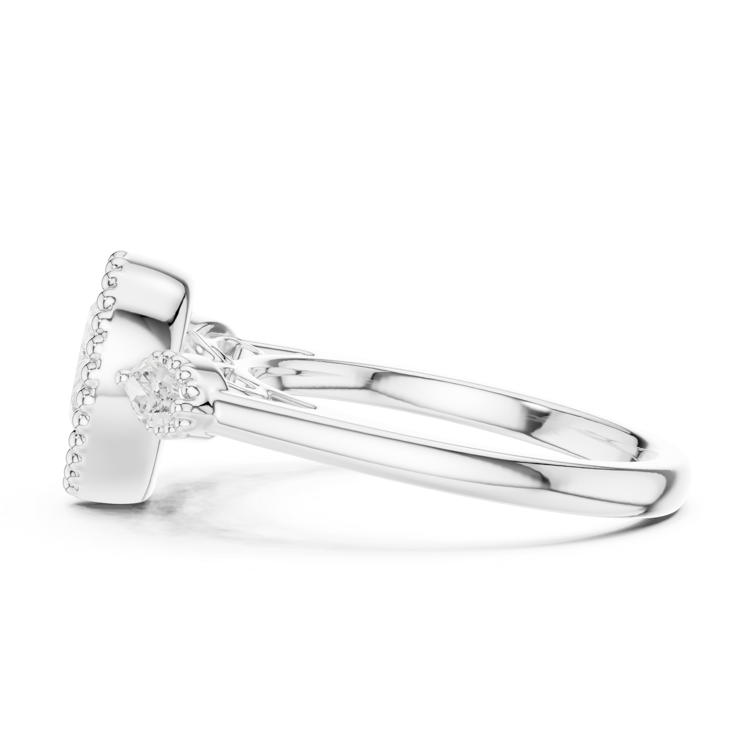 Willow Branch Lab Grown Diamond Botanical Halo Ring