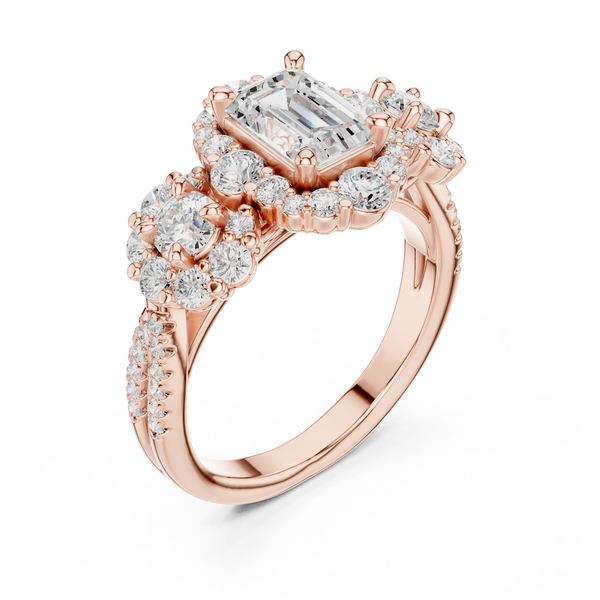Meadow Frost Lab Grown Diamond Pave Cluster Ring