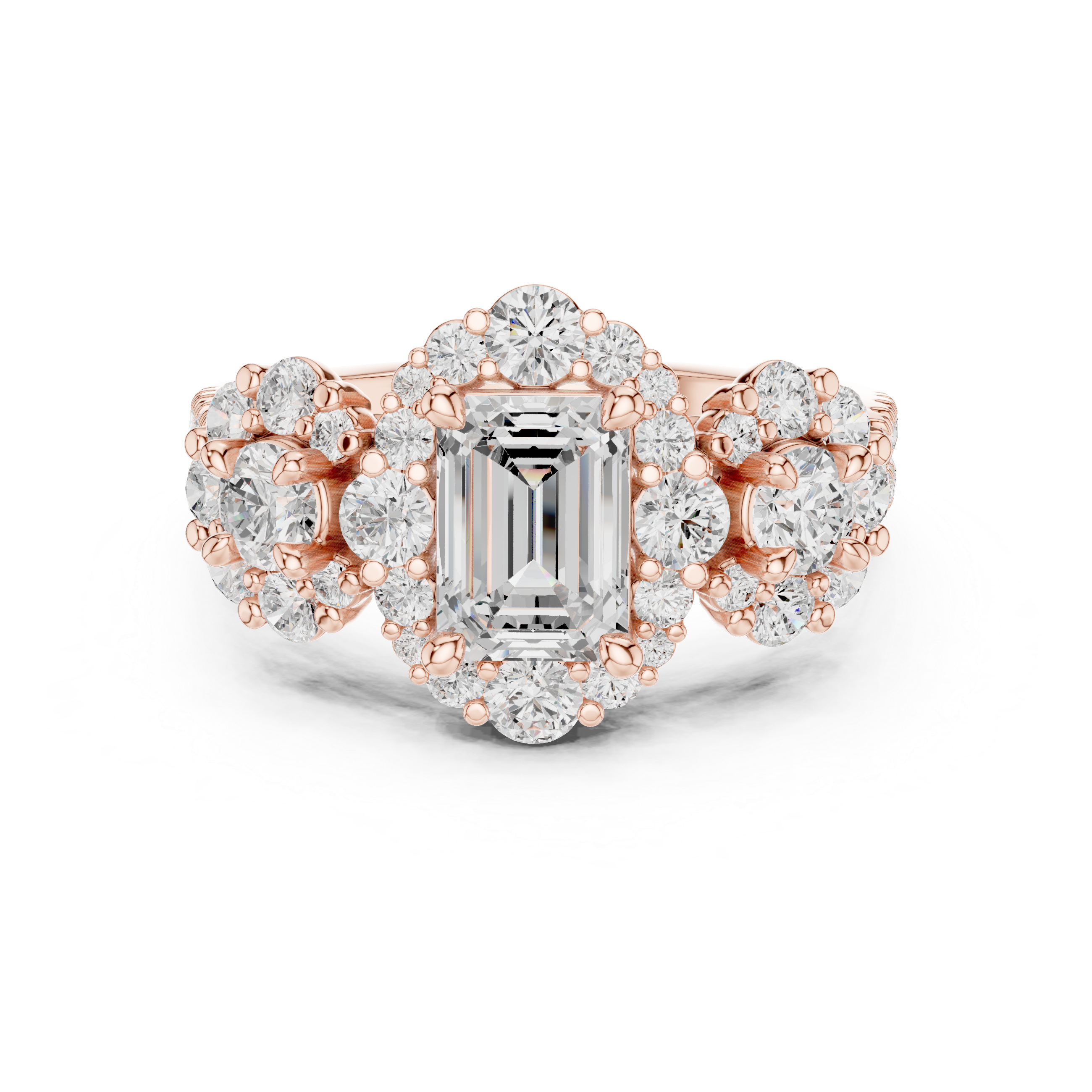 Meadow Frost Lab Grown Diamond Pave Cluster Ring