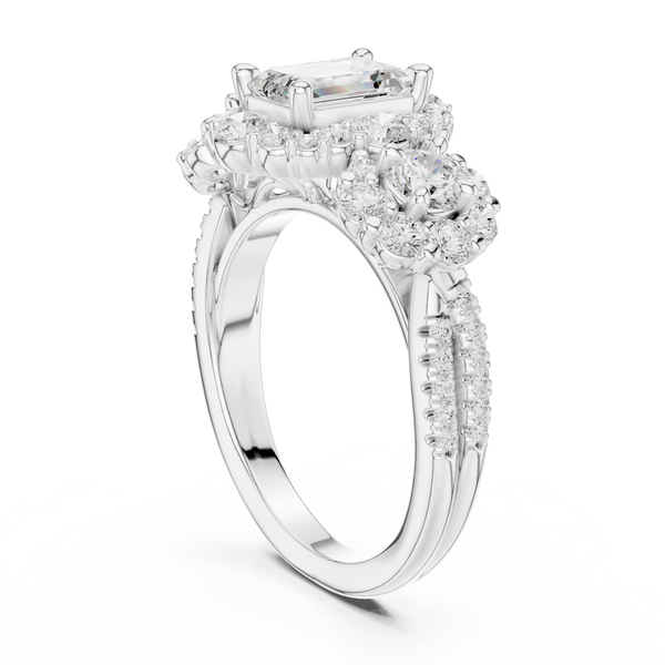 Meadow Frost Lab Grown Diamond Pave Cluster Ring