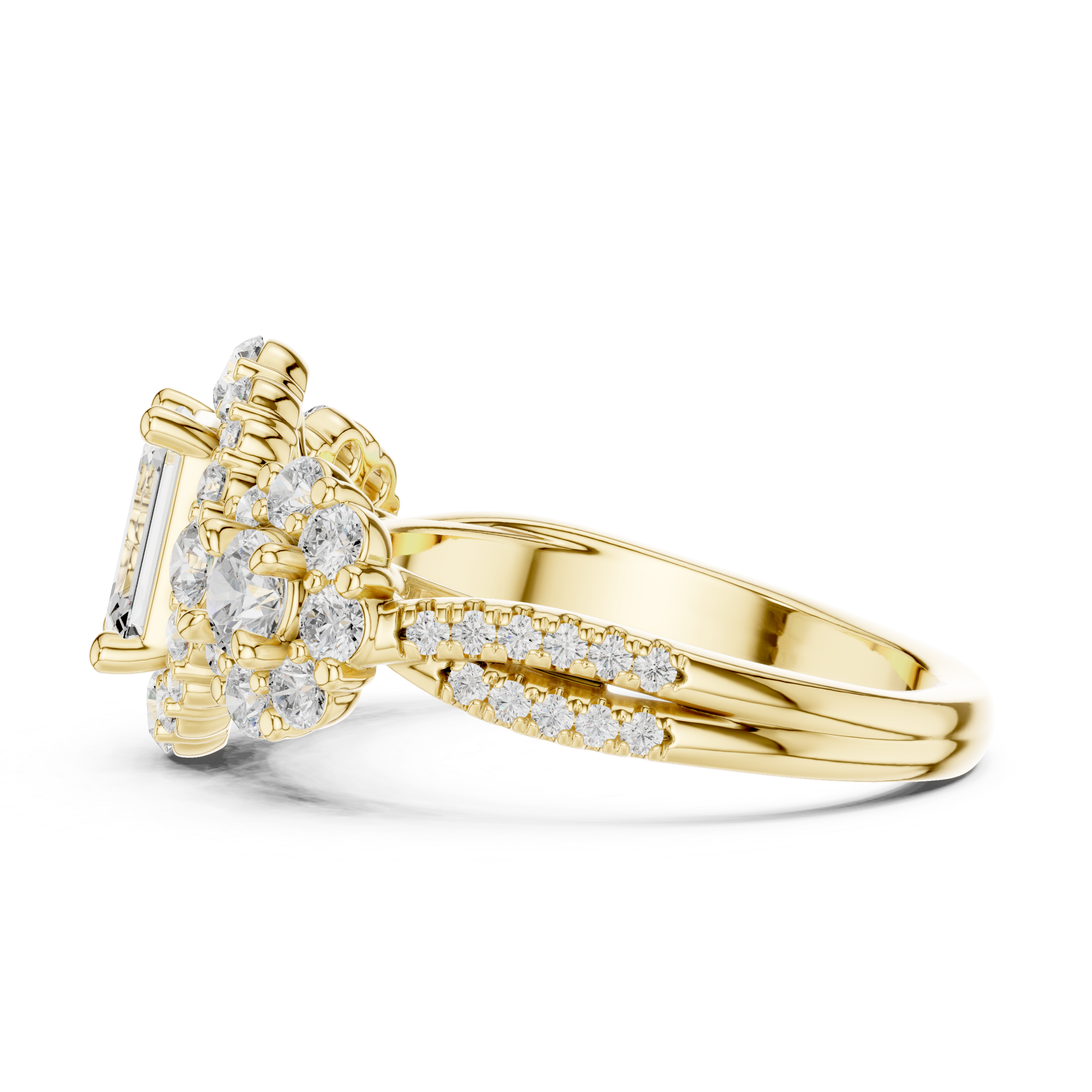 Meadow Frost Lab Grown Diamond Pave Cluster Ring
