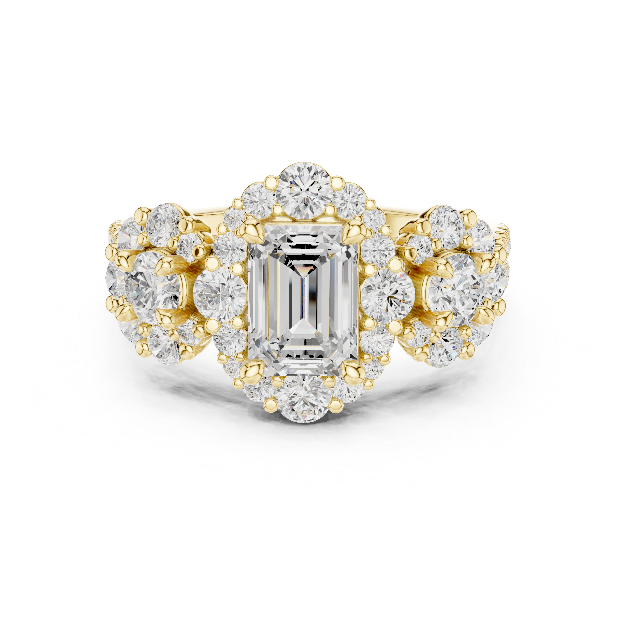 Meadow Frost Lab Grown Diamond Pave Cluster Ring