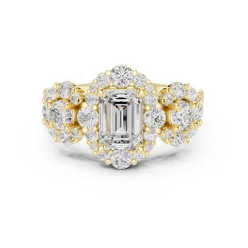 Meadow Frost Lab Grown Diamond Pave Cluster Ring