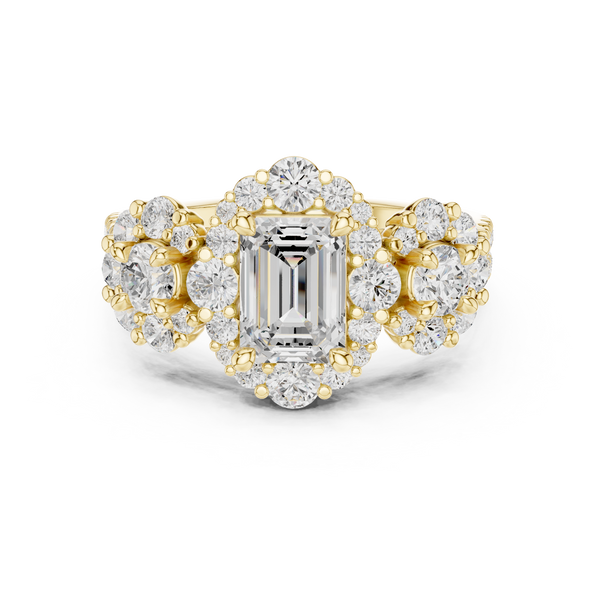Meadow Frost Lab Grown Diamond Pave Cluster Ring