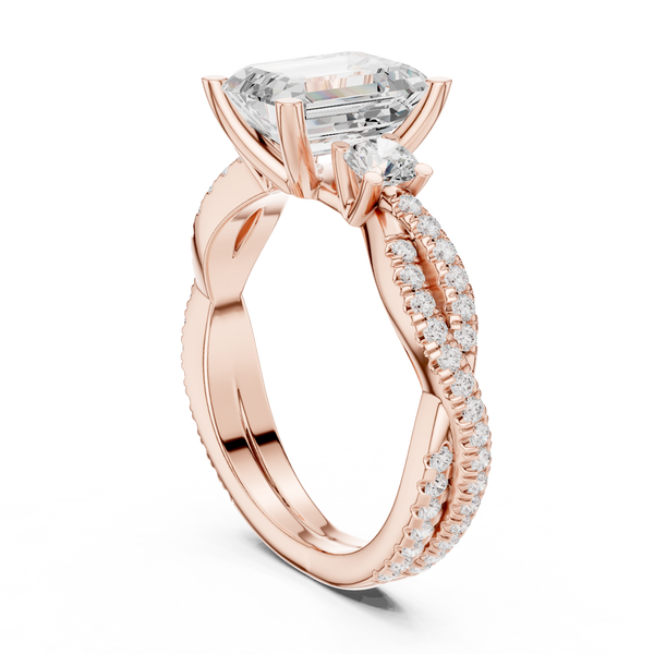 Island Breeze Lab Grown Diamond Three Stone Ring