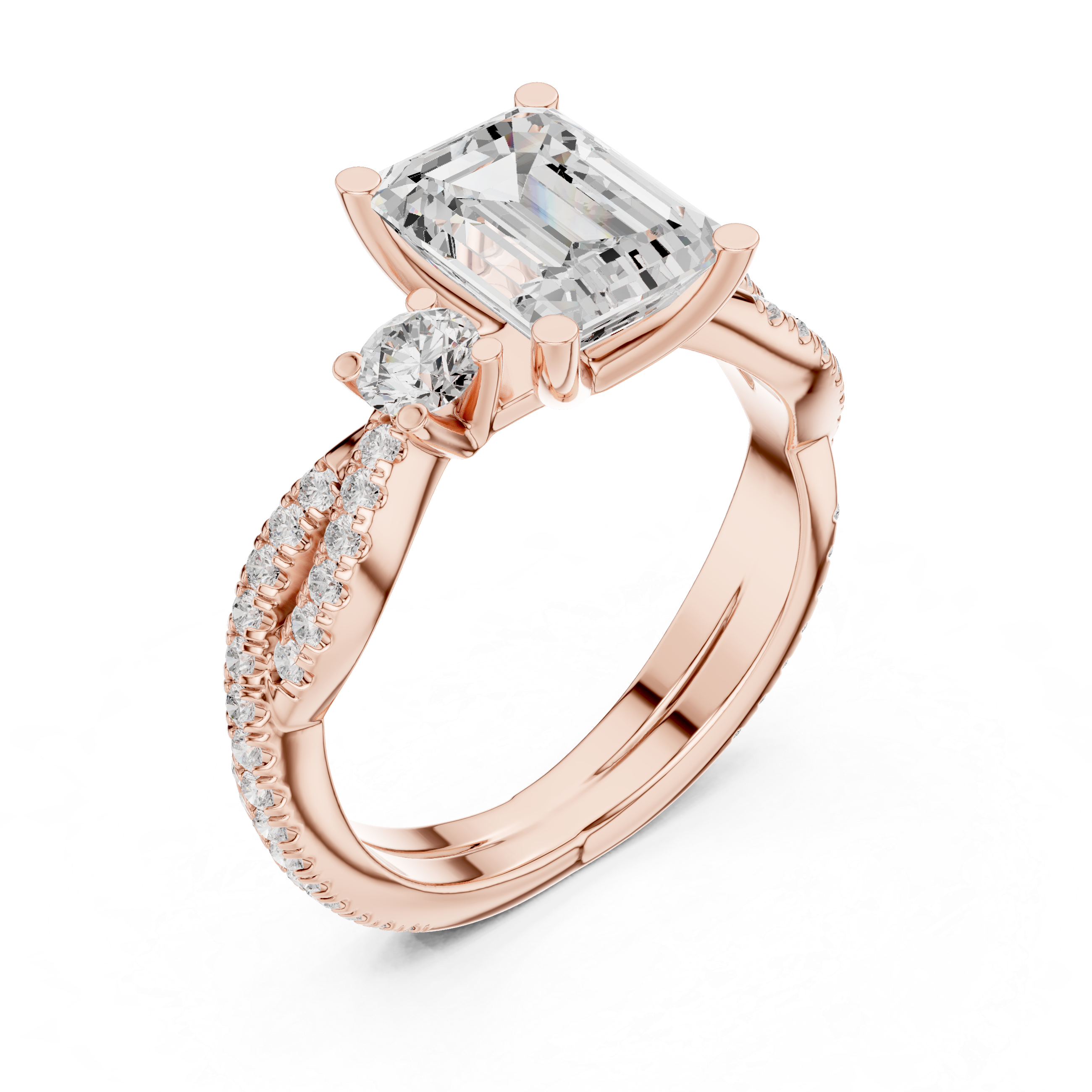 Island Breeze Lab Grown Diamond Three Stone Ring