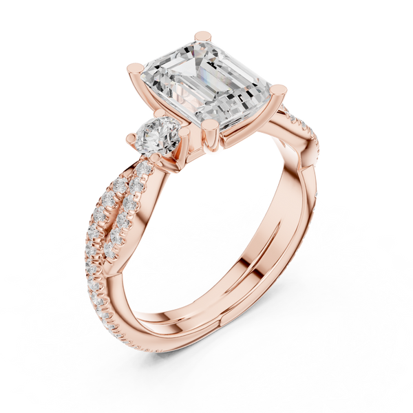 Island Breeze Lab Grown Diamond Three Stone Ring