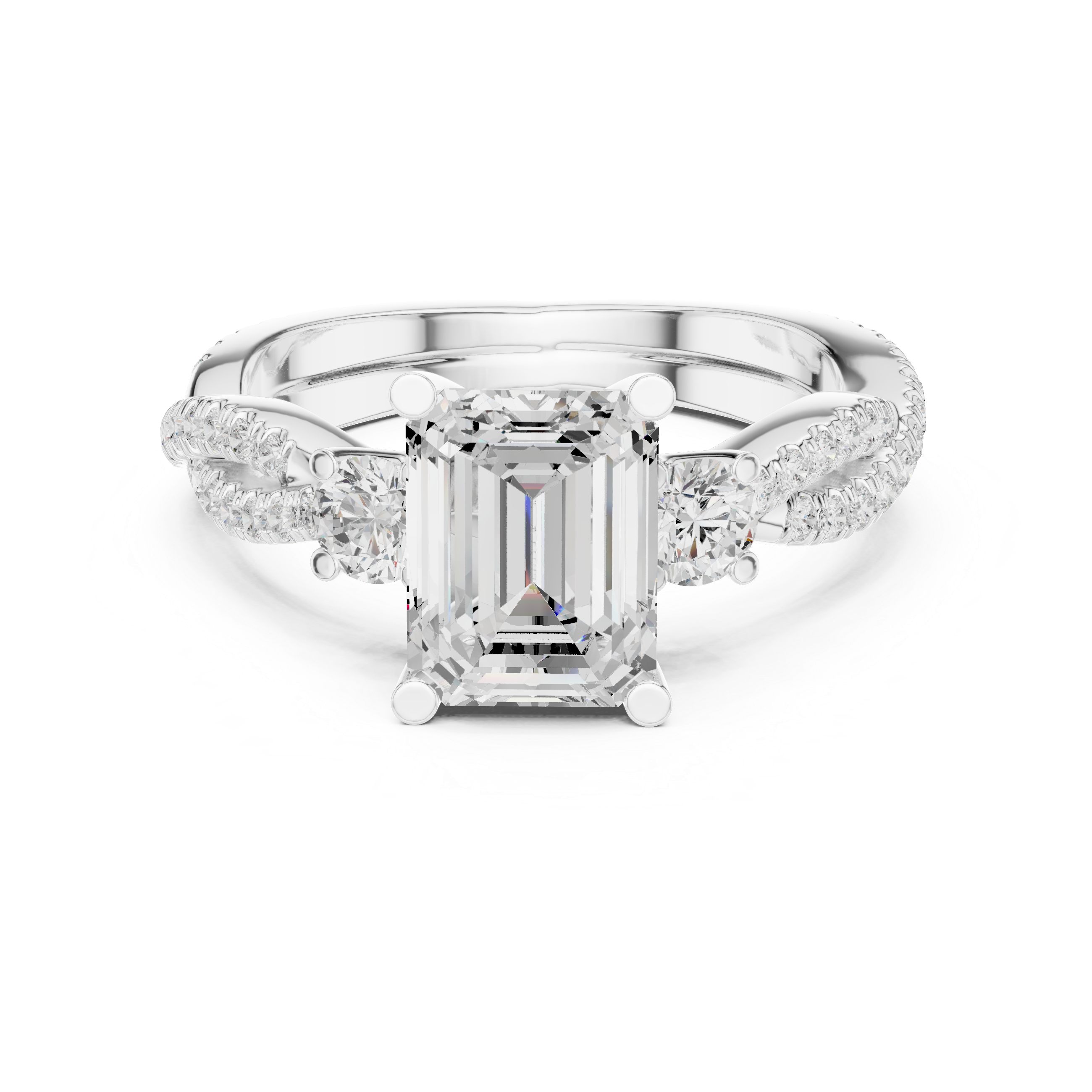 Island Breeze Lab Grown Diamond Three Stone Ring