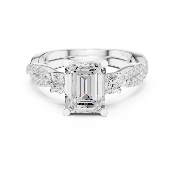 Island Breeze Lab Grown Diamond Three Stone Ring
