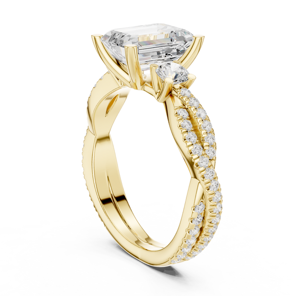 Island Breeze Lab Grown Diamond Three Stone Ring