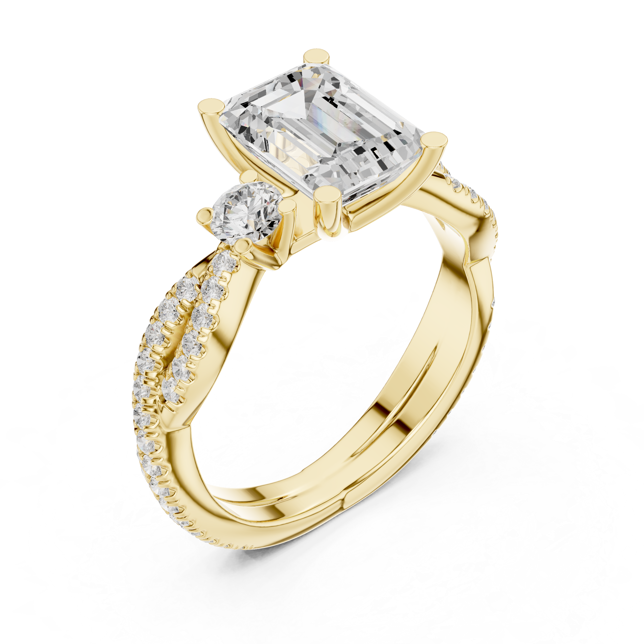 Island Breeze Lab Grown Diamond Three Stone Ring