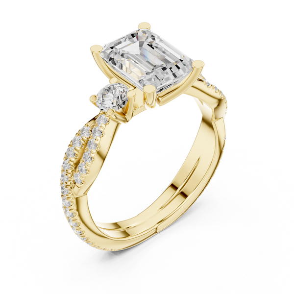 Island Breeze Lab Grown Diamond Three Stone Ring