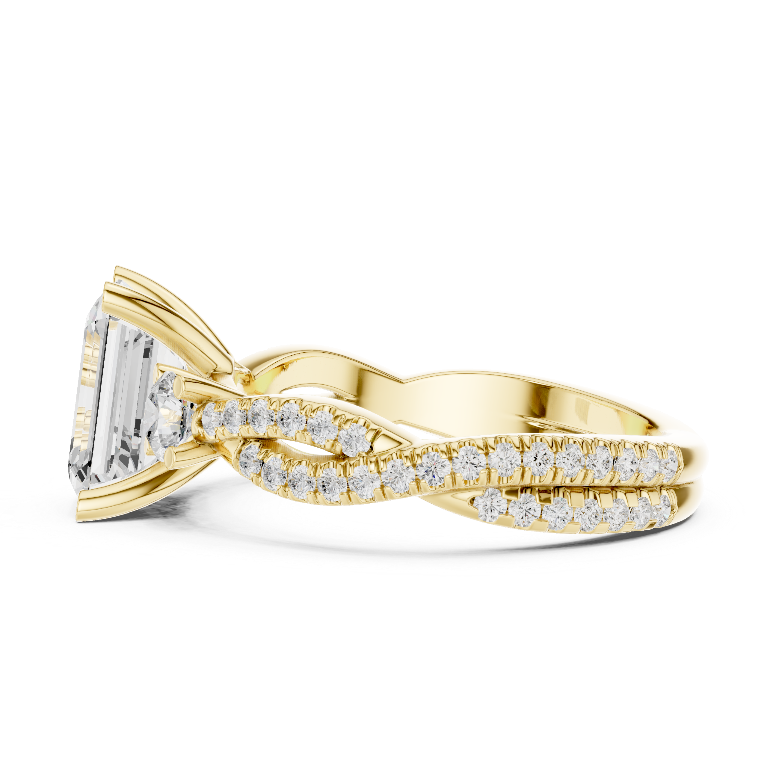 Island Breeze Lab Grown Diamond Three Stone Ring