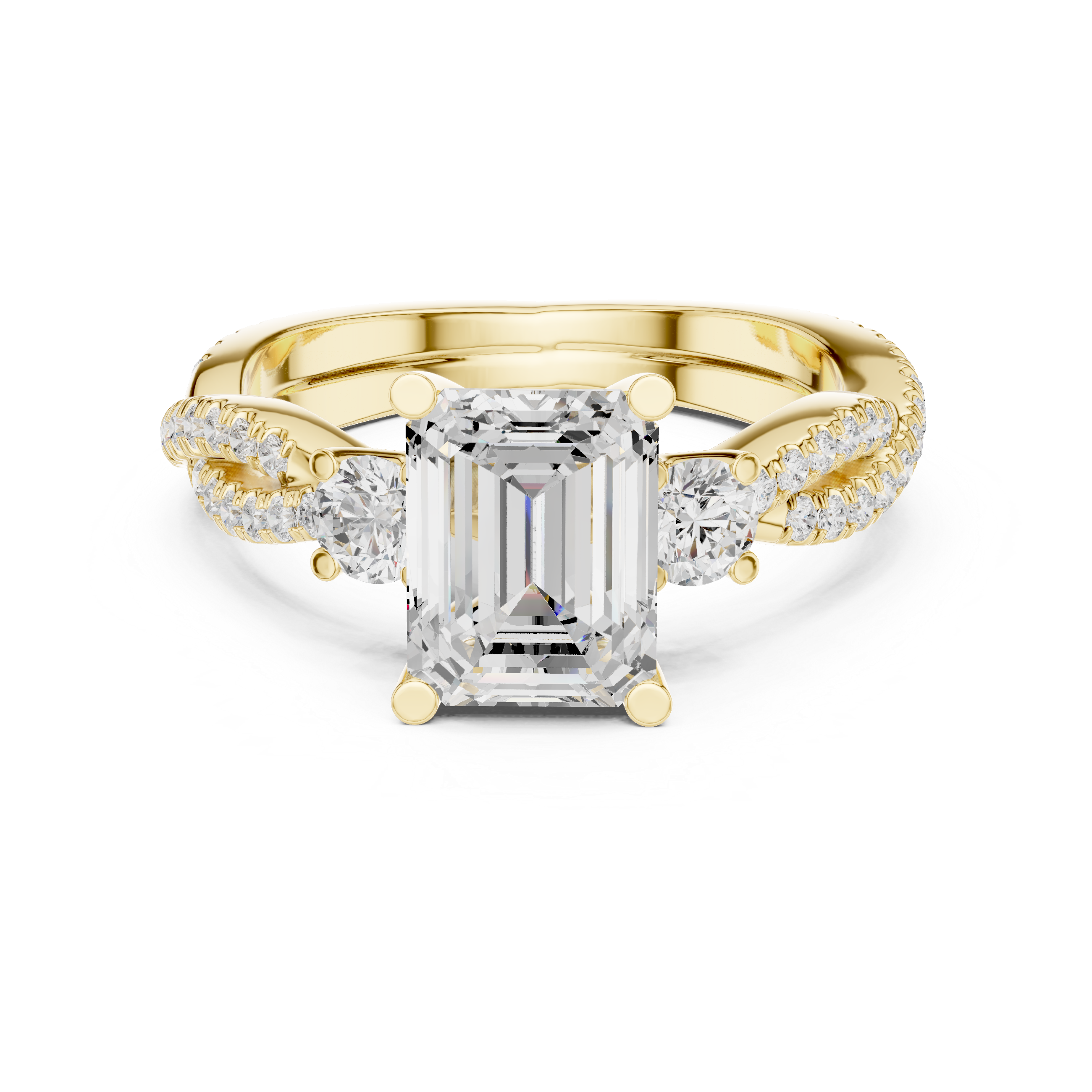 Island Breeze Lab Grown Diamond Three Stone Ring