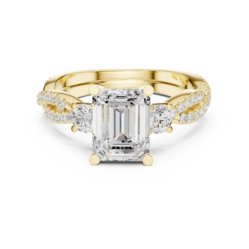 Island Breeze Lab Grown Diamond Three Stone Ring