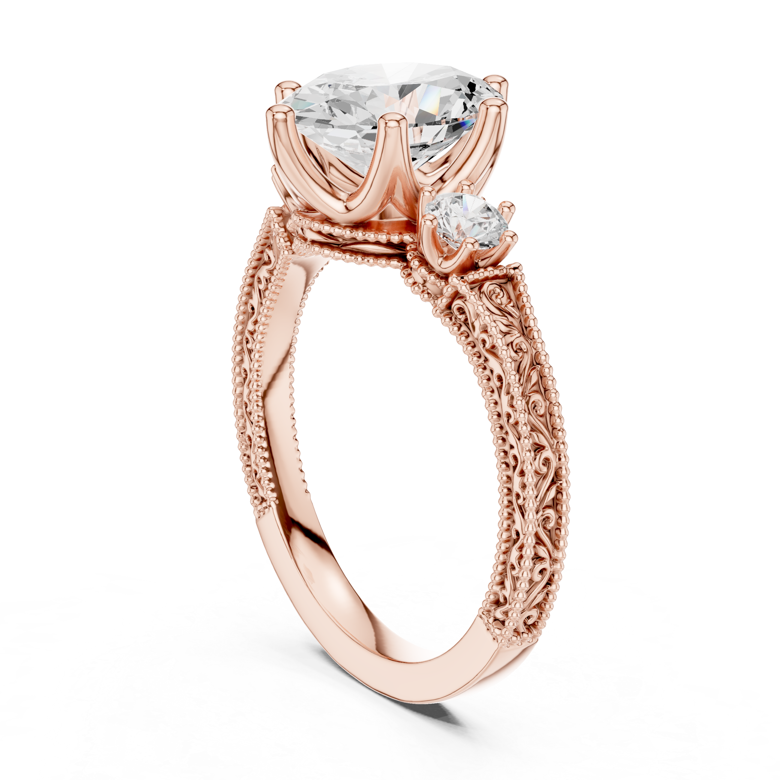Heather Moor Lab Grown Diamond Rectangular Baguette Ring