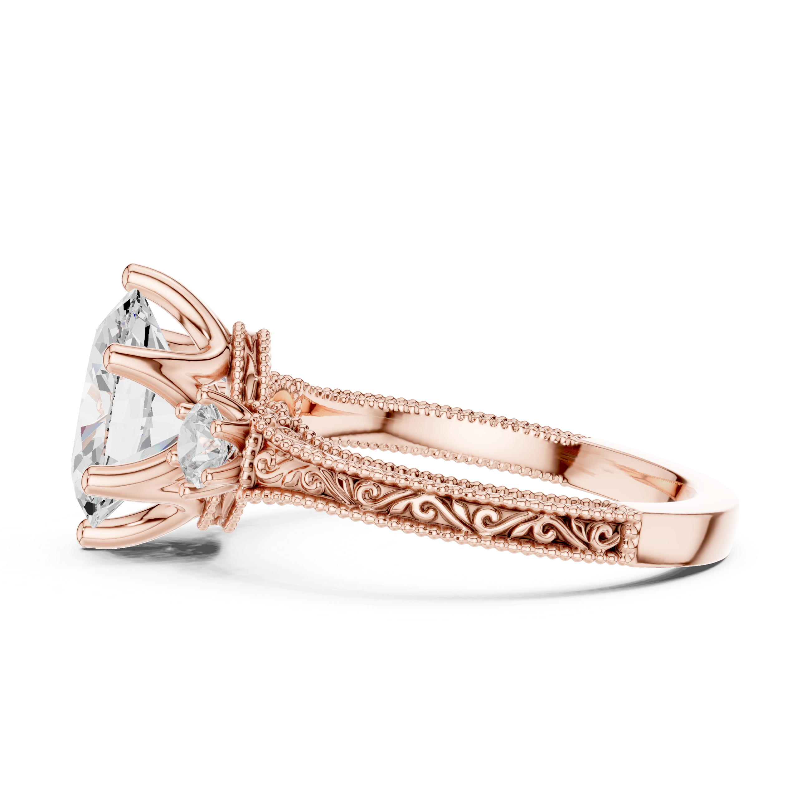 Heather Moor Lab Grown Diamond Rectangular Baguette Ring