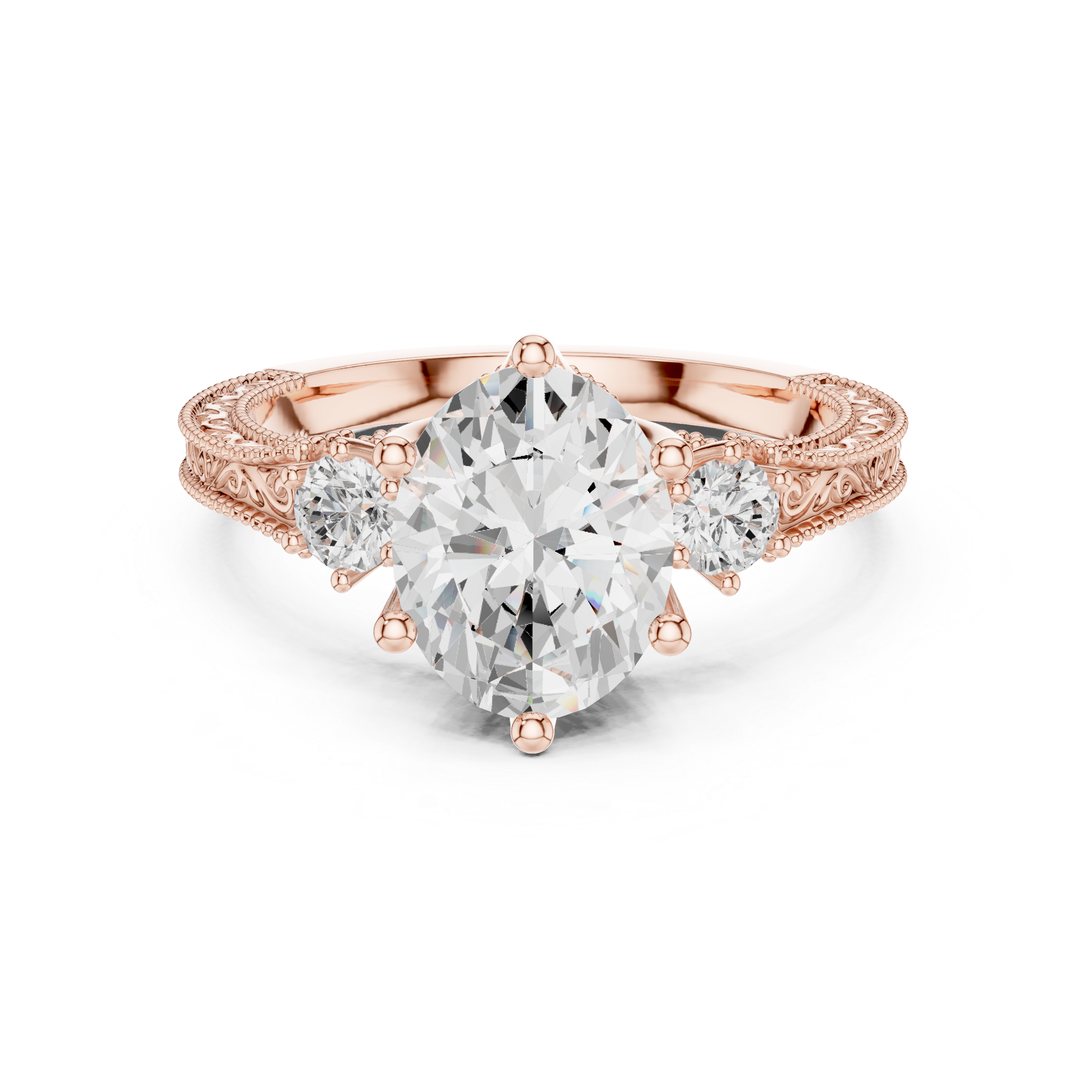 Heather Moor Lab Grown Diamond Rectangular Baguette Ring