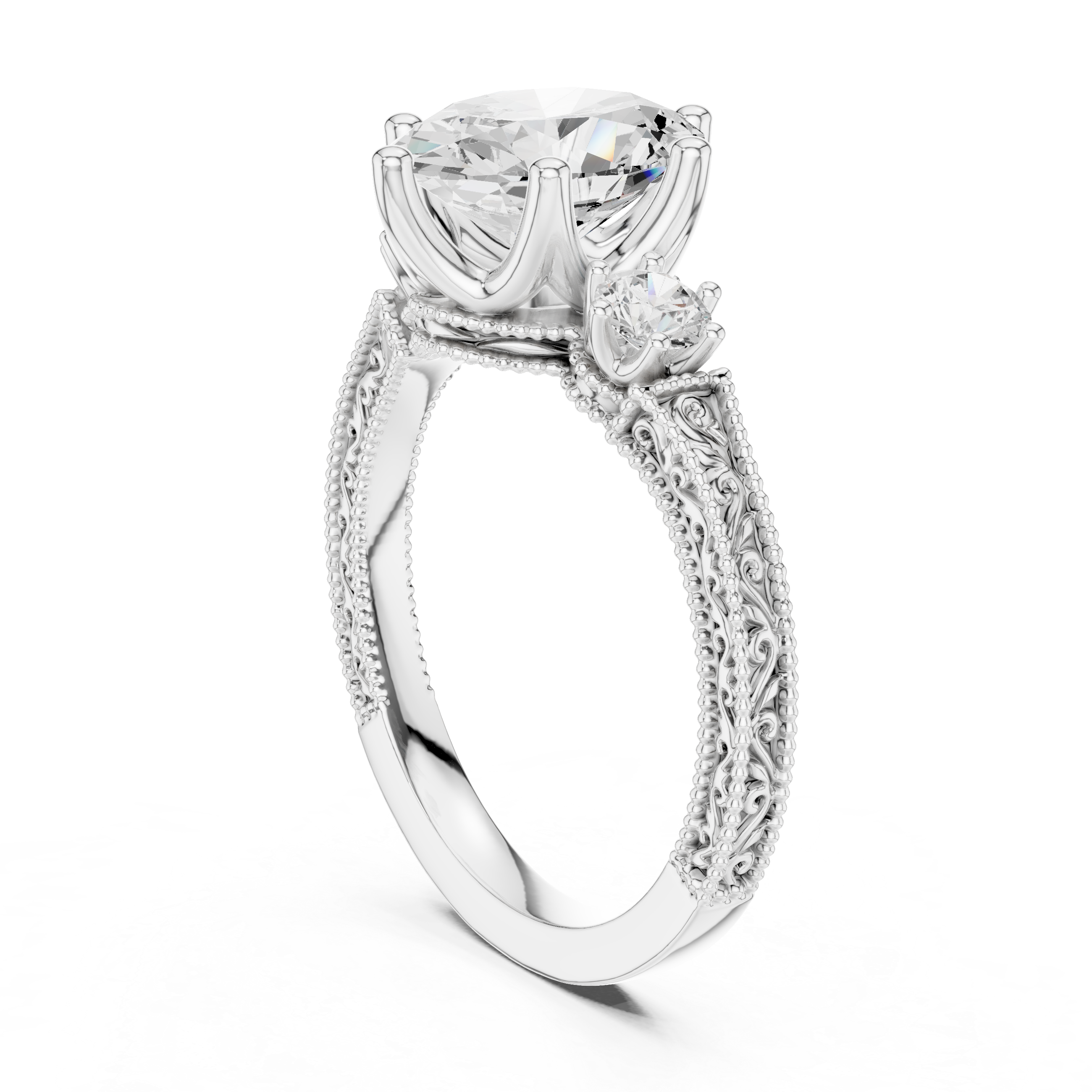 Heather Moor Lab Grown Diamond Rectangular Baguette Ring