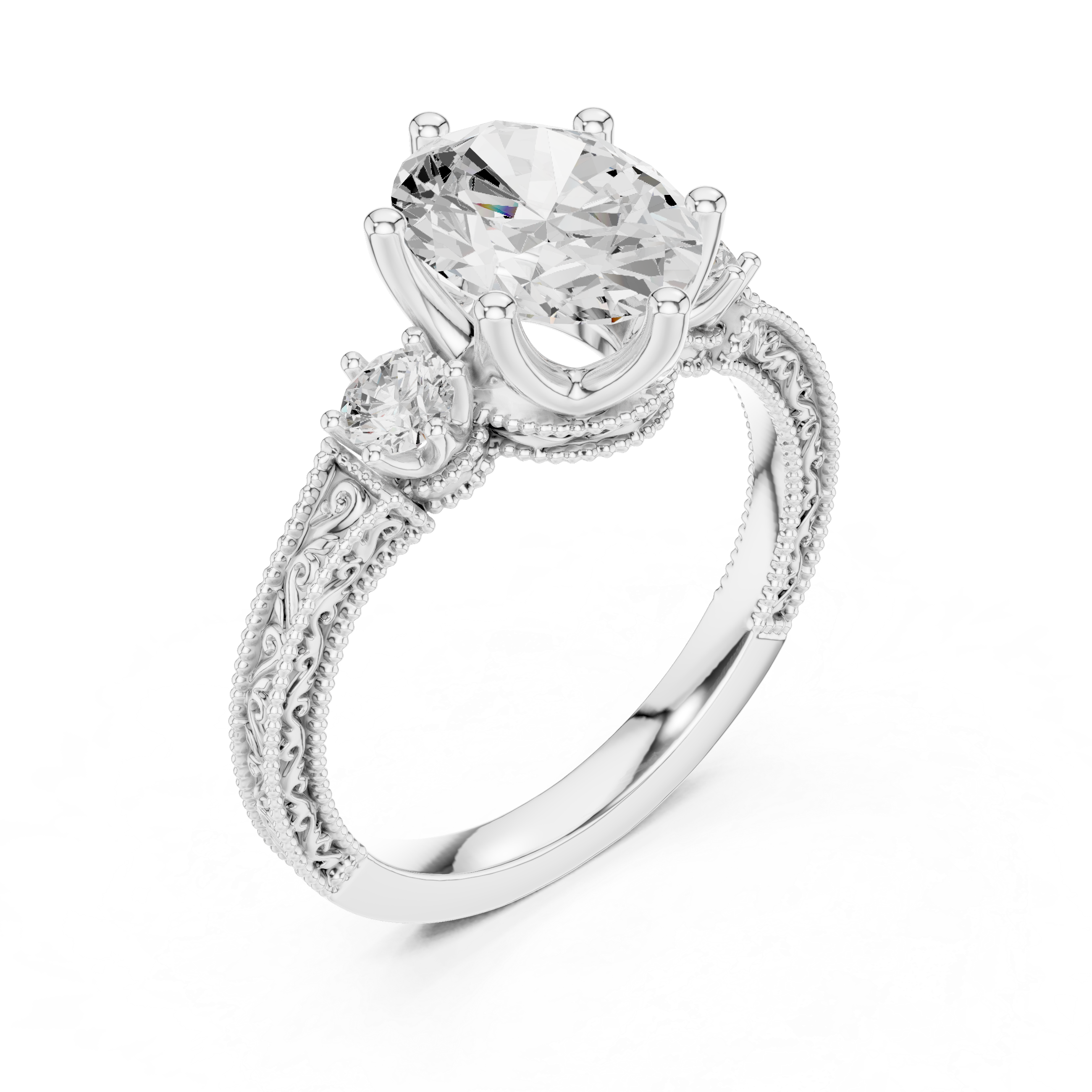 Heather Moor Lab Grown Diamond Rectangular Baguette Ring