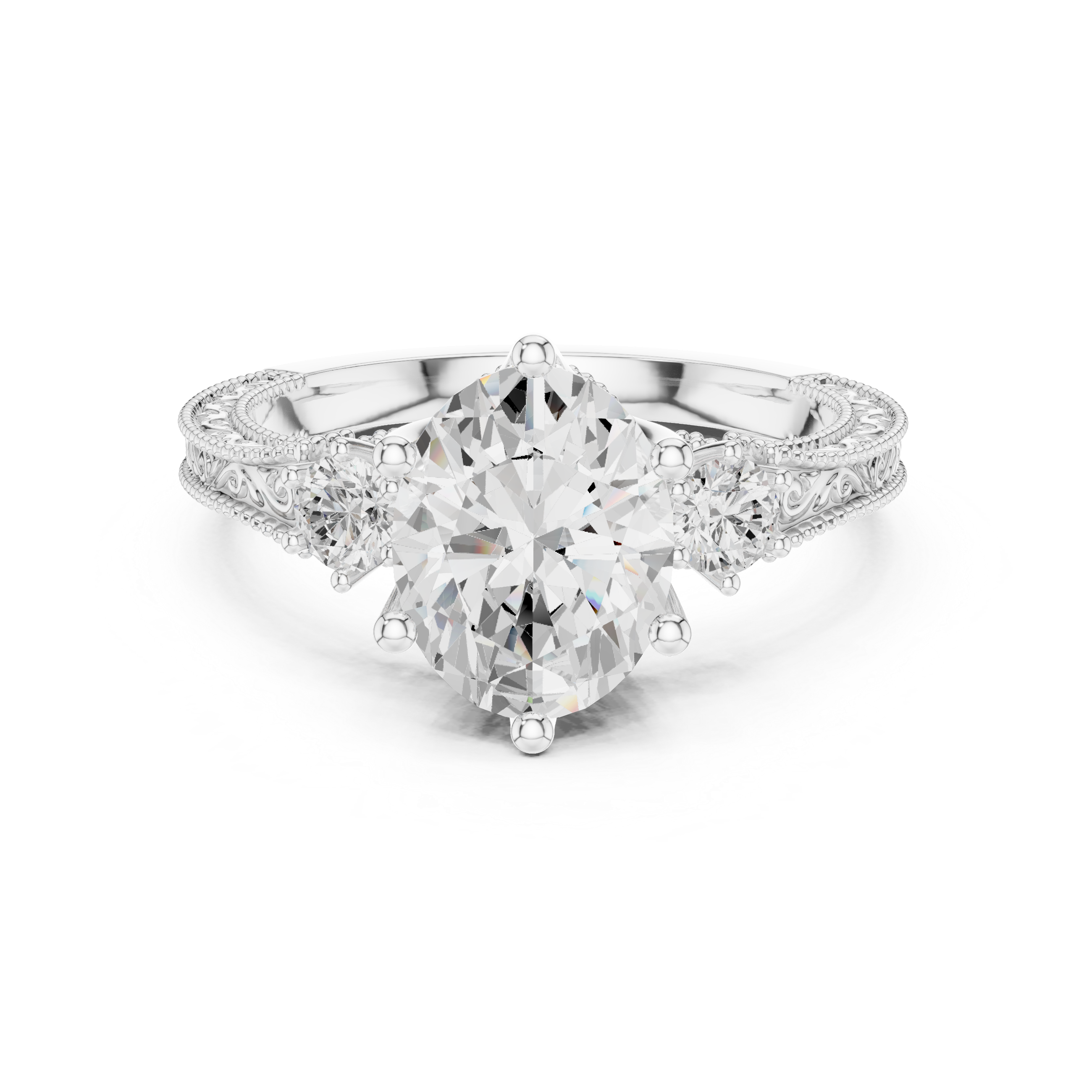 Heather Moor Lab Grown Diamond Rectangular Baguette Ring