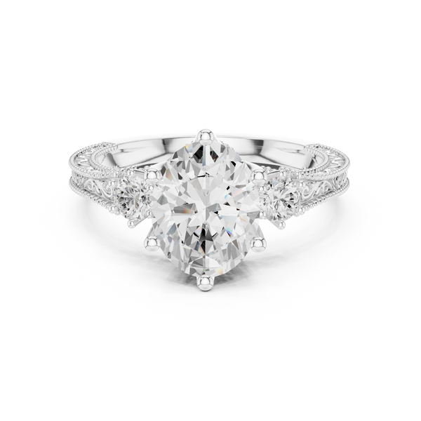 Heather Moor Lab Grown Diamond Rectangular Baguette Ring