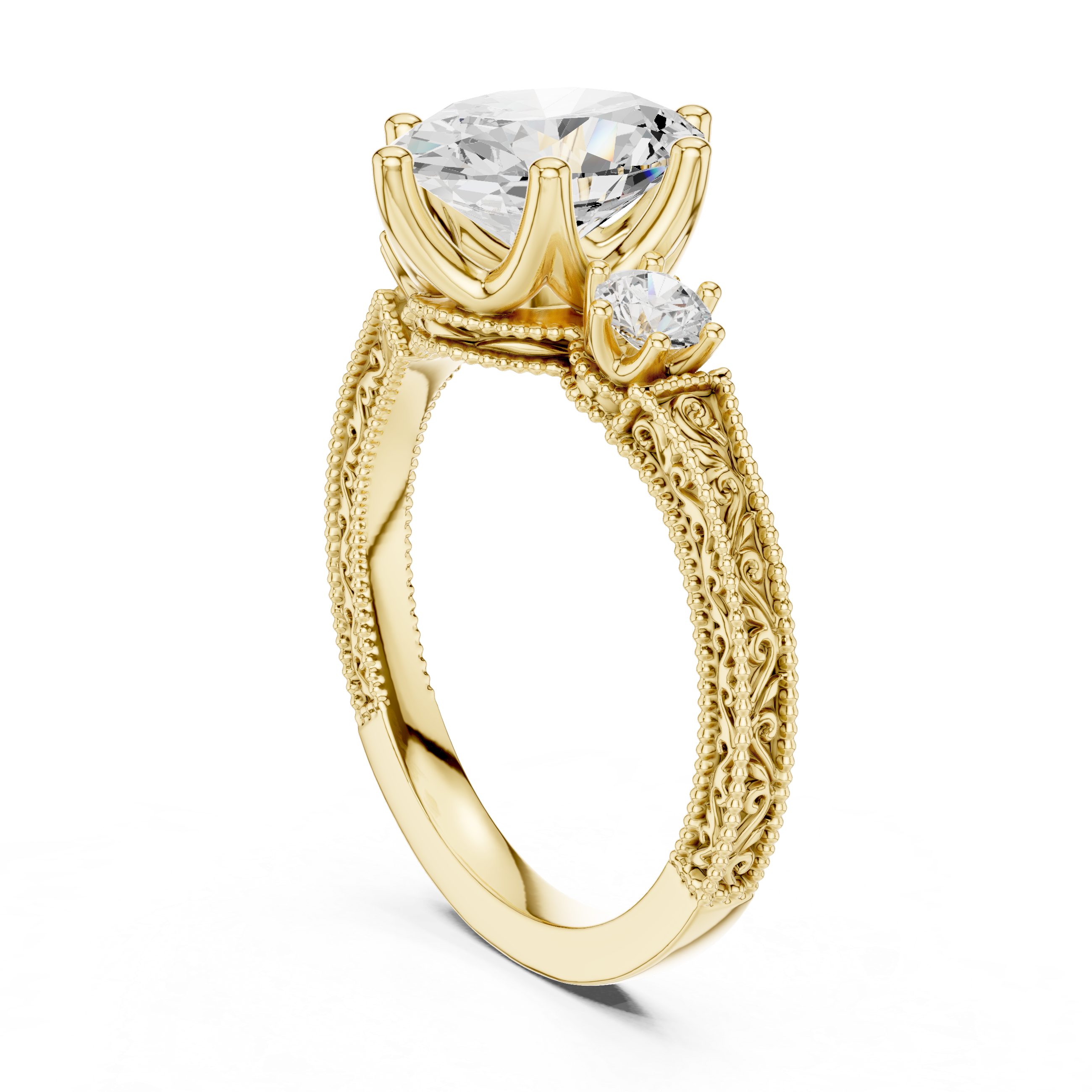 Heather Moor Lab Grown Diamond Rectangular Baguette Ring
