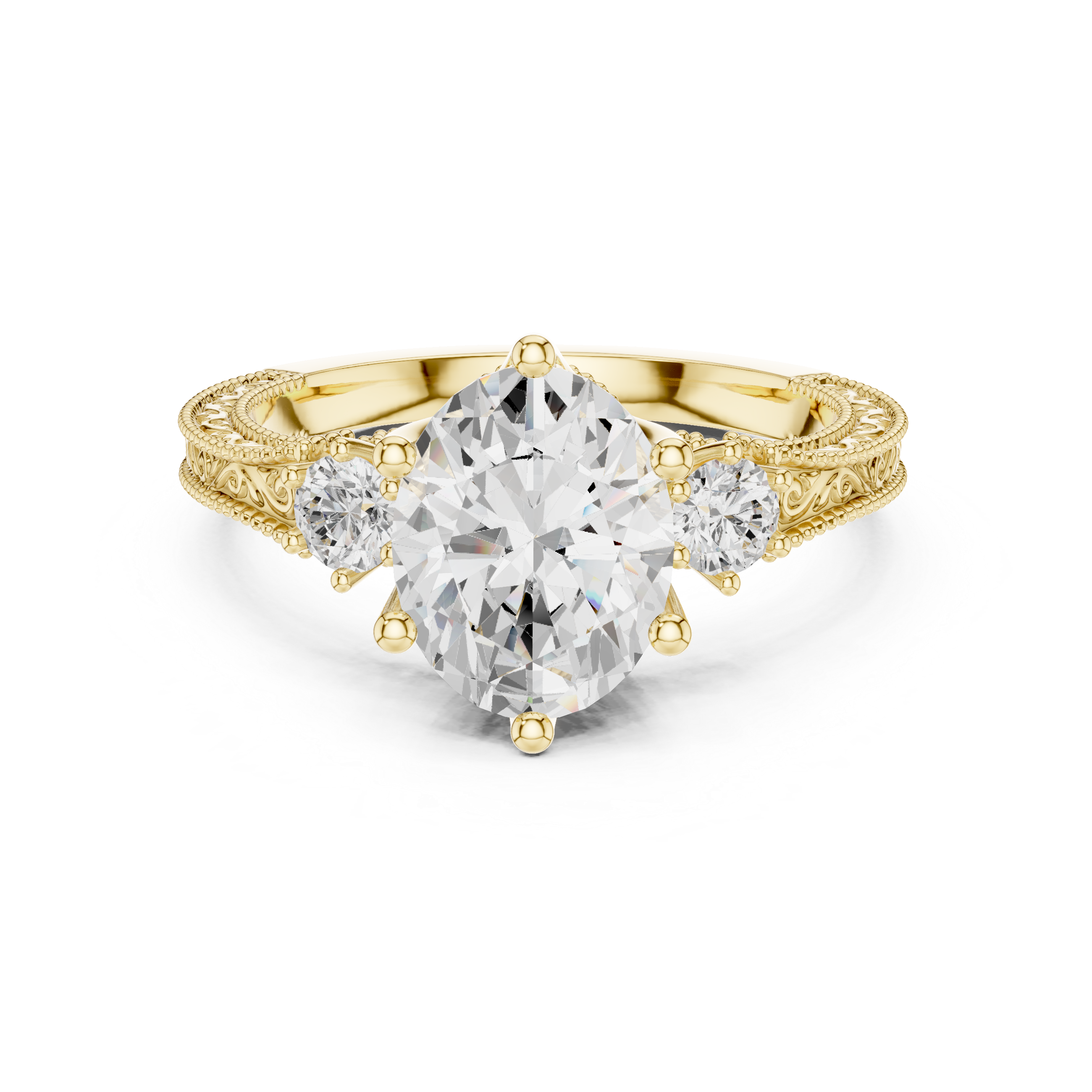 Heather Moor Lab Grown Diamond Rectangular Baguette Ring