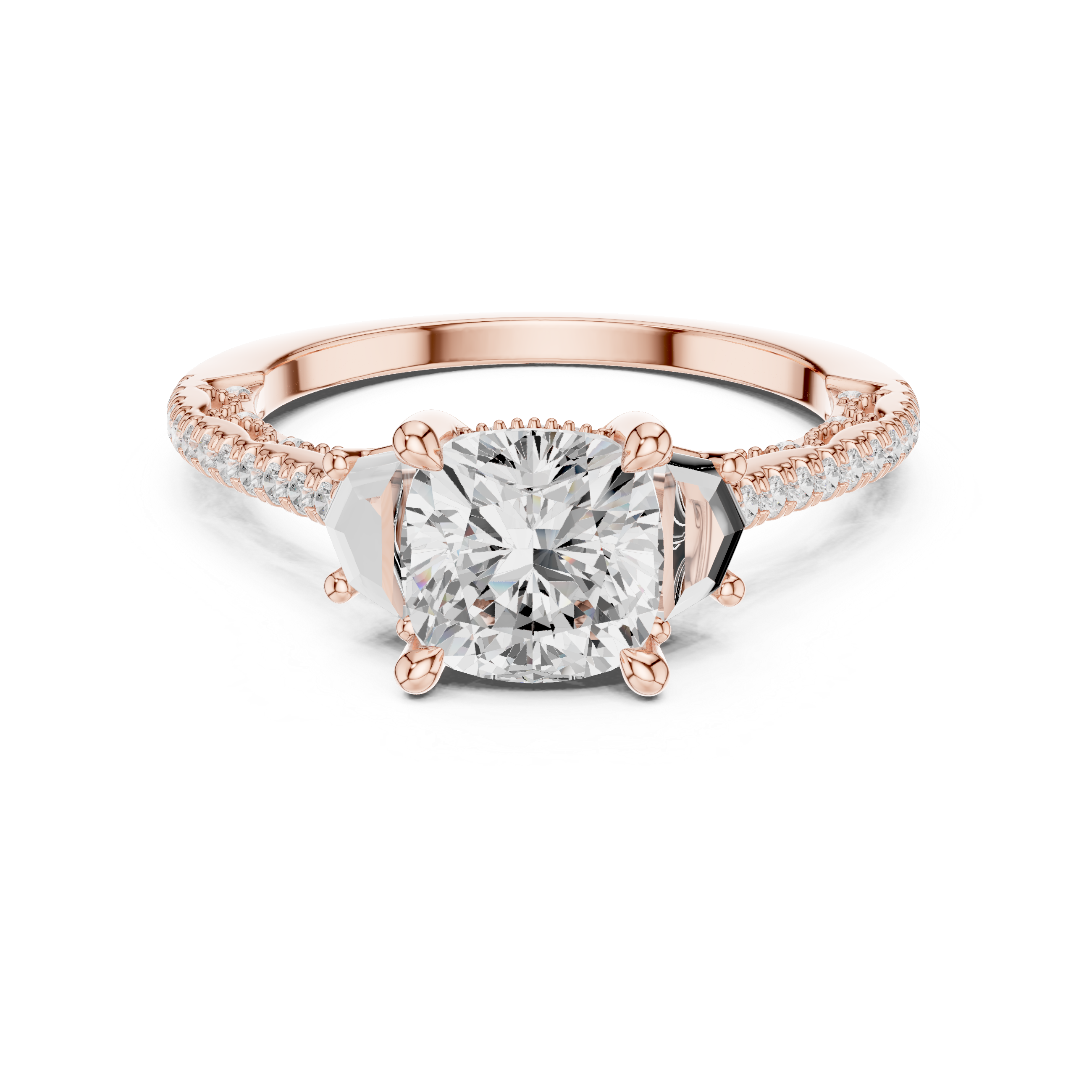 Moorland Mist Lab Grown Diamond Elevated Solitaire Ring