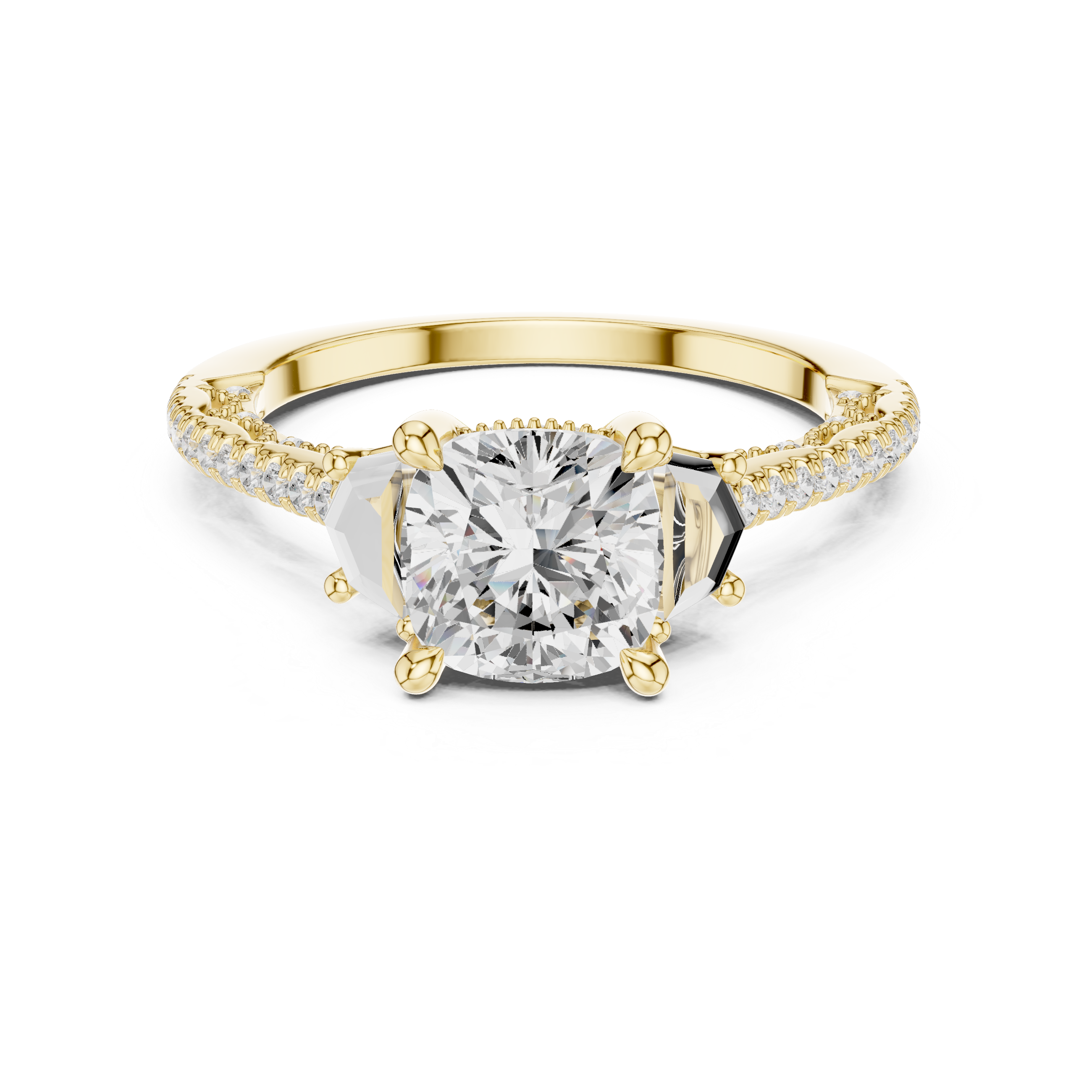 Moorland Mist Lab Grown Diamond Elevated Solitaire Ring