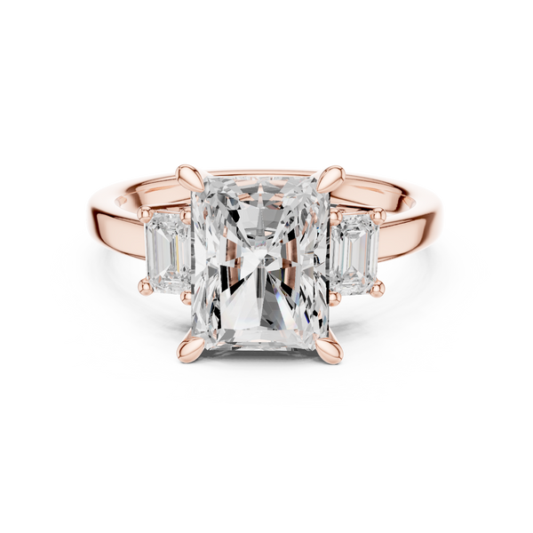 Stream Bed Lab Grown Diamond Contoured Wave Band