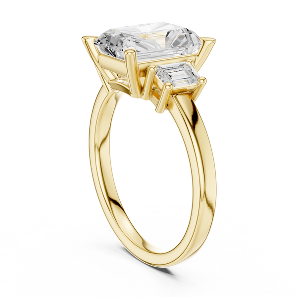 Stream Bed Lab Grown Diamond Contoured Wave Band