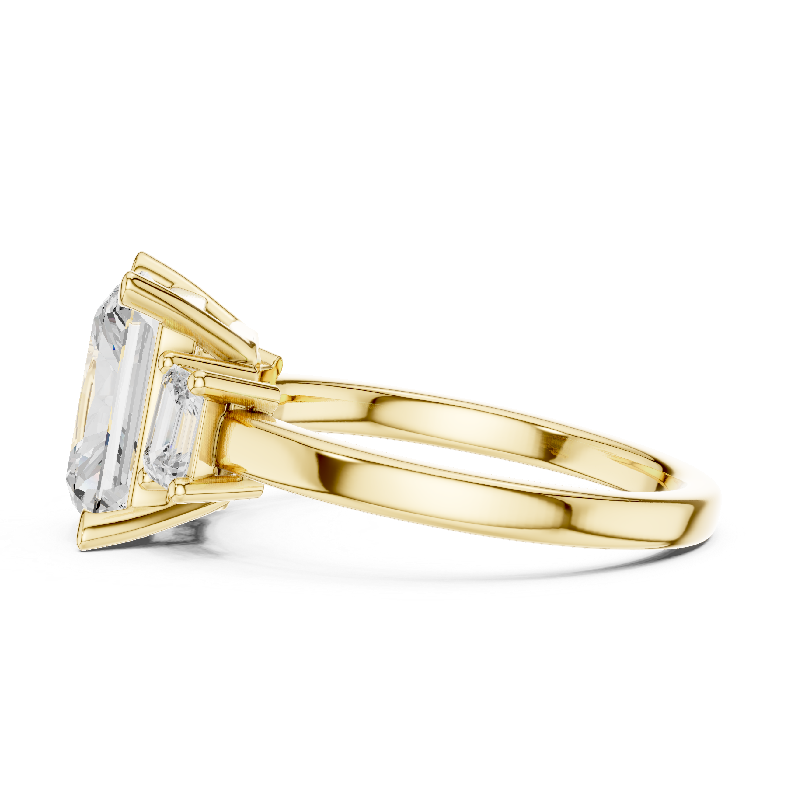 Stream Bed Lab Grown Diamond Contoured Wave Band