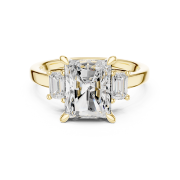 Stream Bed Lab Grown Diamond Contoured Wave Band