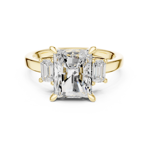 Stream Bed Lab Grown Diamond Contoured Wave Band