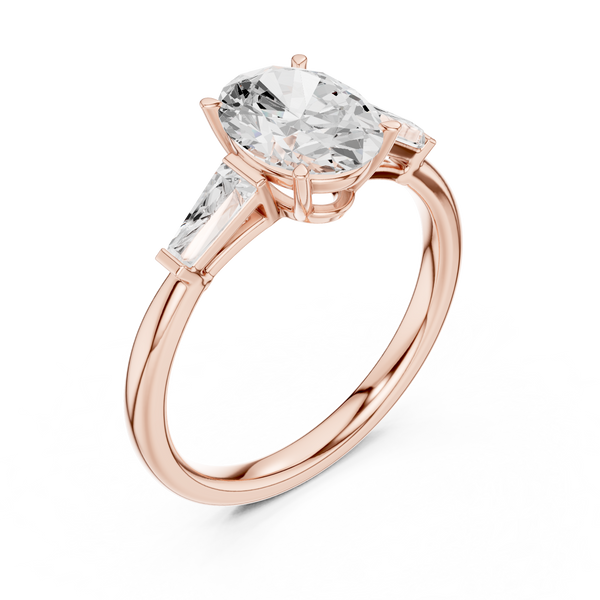 Fern Frond Lab Grown Diamond Nebula Cluster Ring