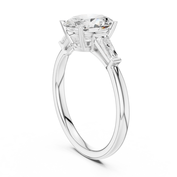 Fern Frond Lab Grown Diamond Nebula Cluster Ring