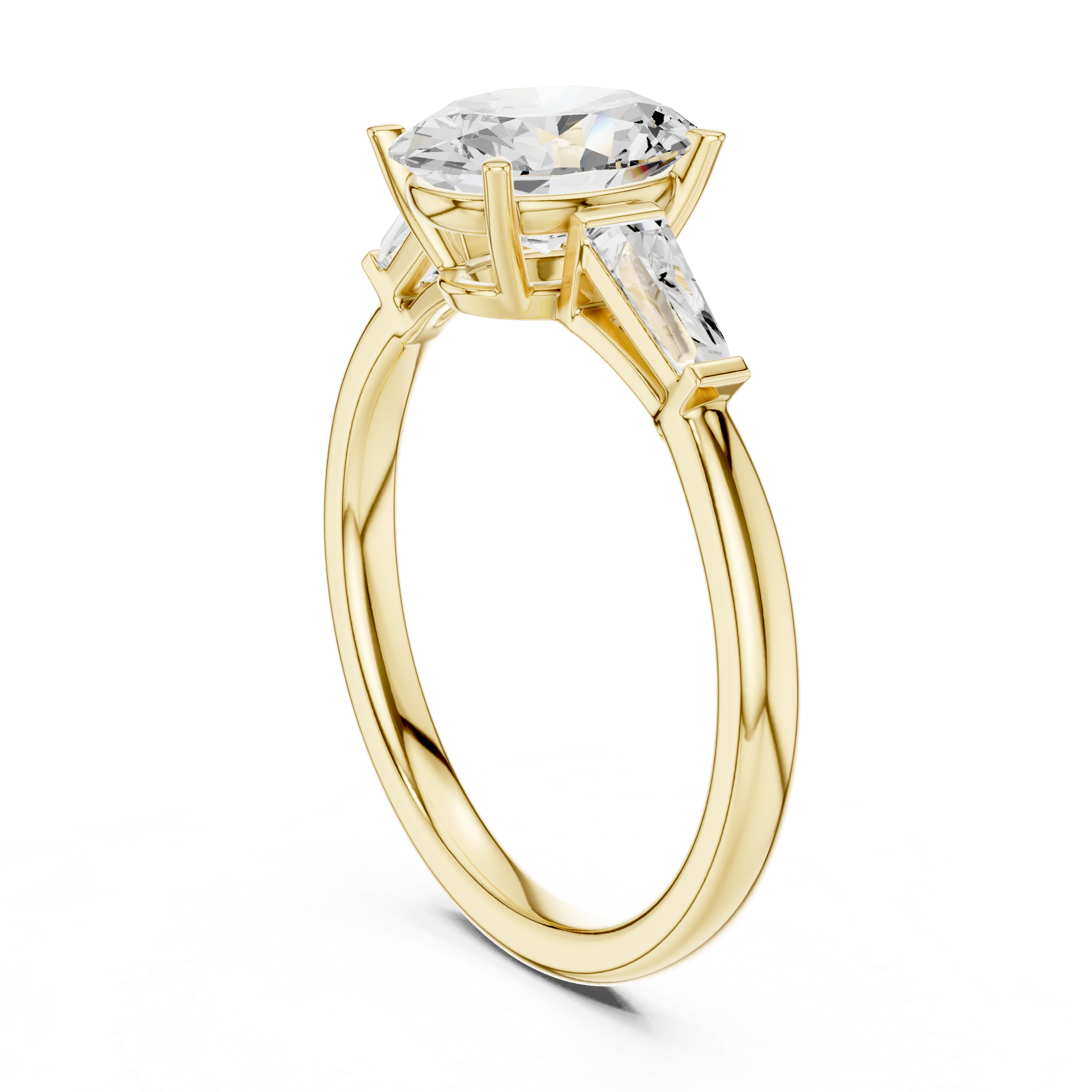 Fern Frond Lab Grown Diamond Nebula Cluster Ring
