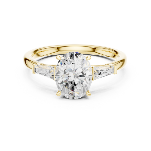 Fern Frond Lab Grown Diamond Nebula Cluster Ring