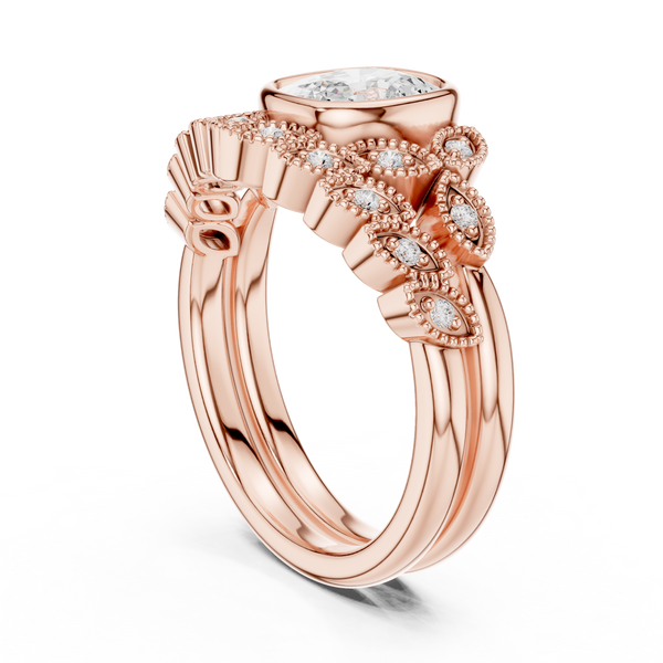 Wild Rose Lab Grown Diamond East West Ring