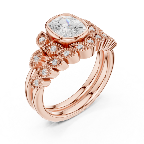 Wild Rose Lab Grown Diamond East West Ring