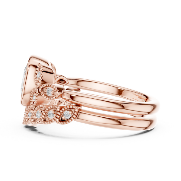 Wild Rose Lab Grown Diamond East West Ring